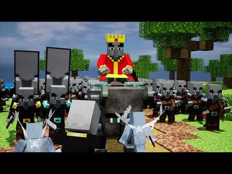 Elite Villager Vs Pillager Life - Minecraft Animation 3