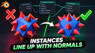 Align Your Instances to Normals | Blender GeoNodes Beginner Tutorial