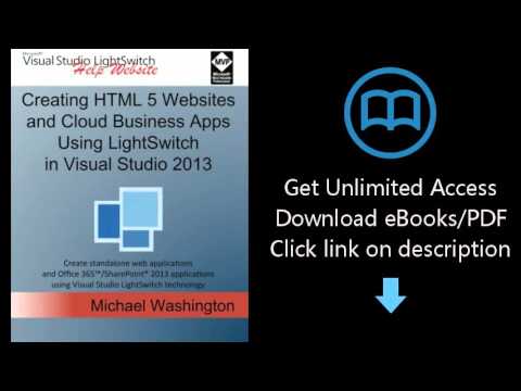 Creating HTML 5 Websites and Cloud Business Apps Using LightSwitch In Visual Studio 2013: Create sta