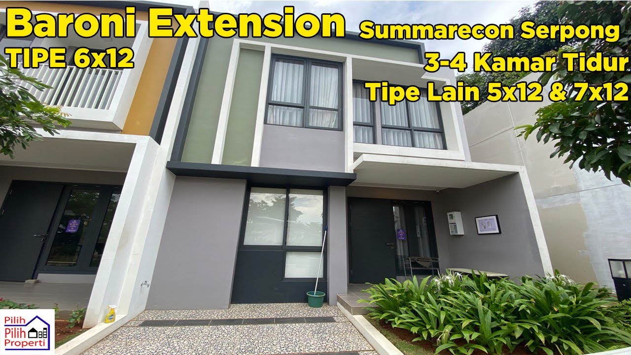 Cluster baroni extension summarecon serpong limited stok tipe 6x12
