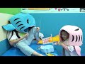 Baby shark doo doo with kids playing fun indoor playground &amp; toys for kids - video for kids