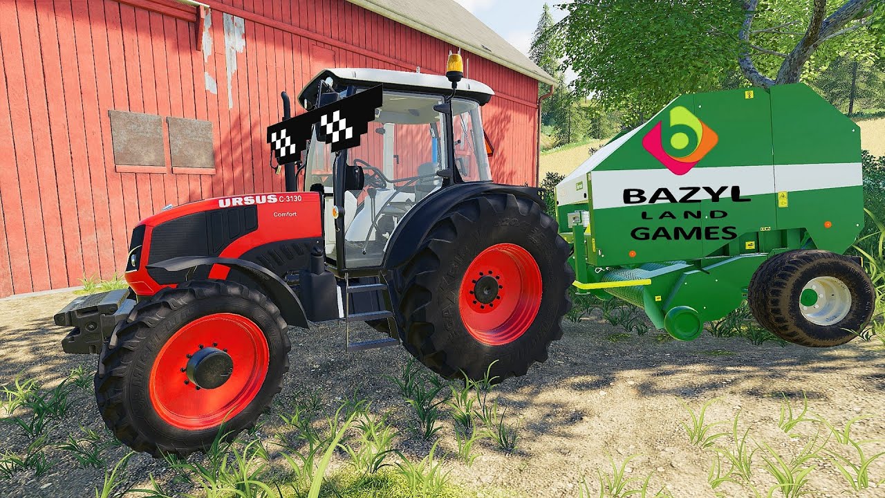 Reliable tractors The Field Manure, Straw and Old Bazylland Farm 2