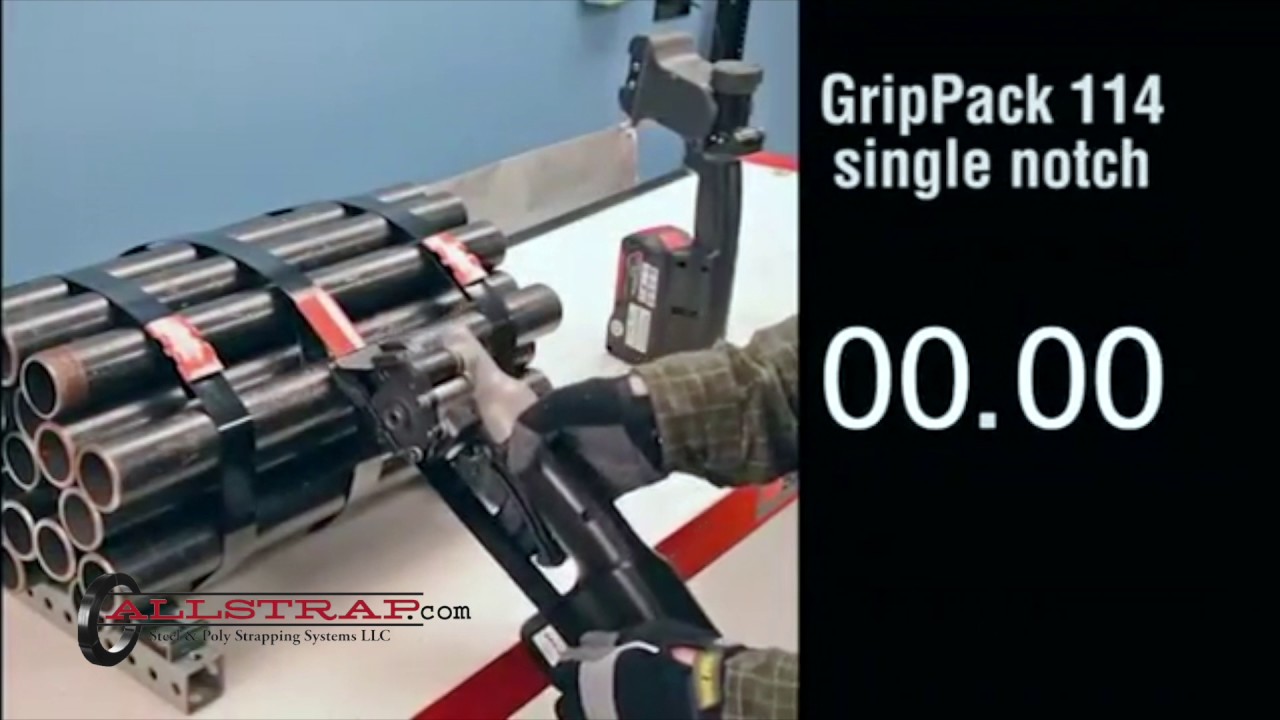 Speed of Signode PN2-114 vs Grip Pack Tensioner and RCNS2-114 vs Grip Pack 114 Sealer Pro Comparison