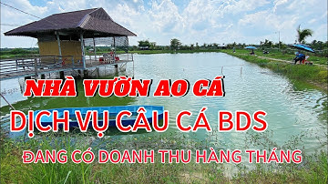 NHÀ VƯỜN AO CÁ DỊCH VỤ CÂU CÁ GIẢI TRÍ ĐANG CÓ DOANH THU HÀNG THÁNG SỔ RIÊNG ĐẸP QUÁ ANH CHỊ
