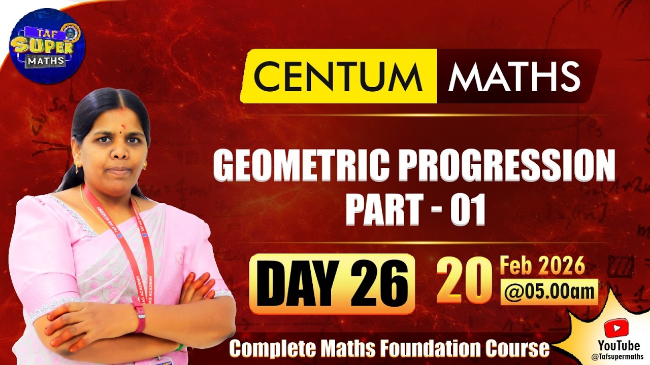 GEOMETRIC PROGRESSION | PART - 01 | DAY-26 | TAF