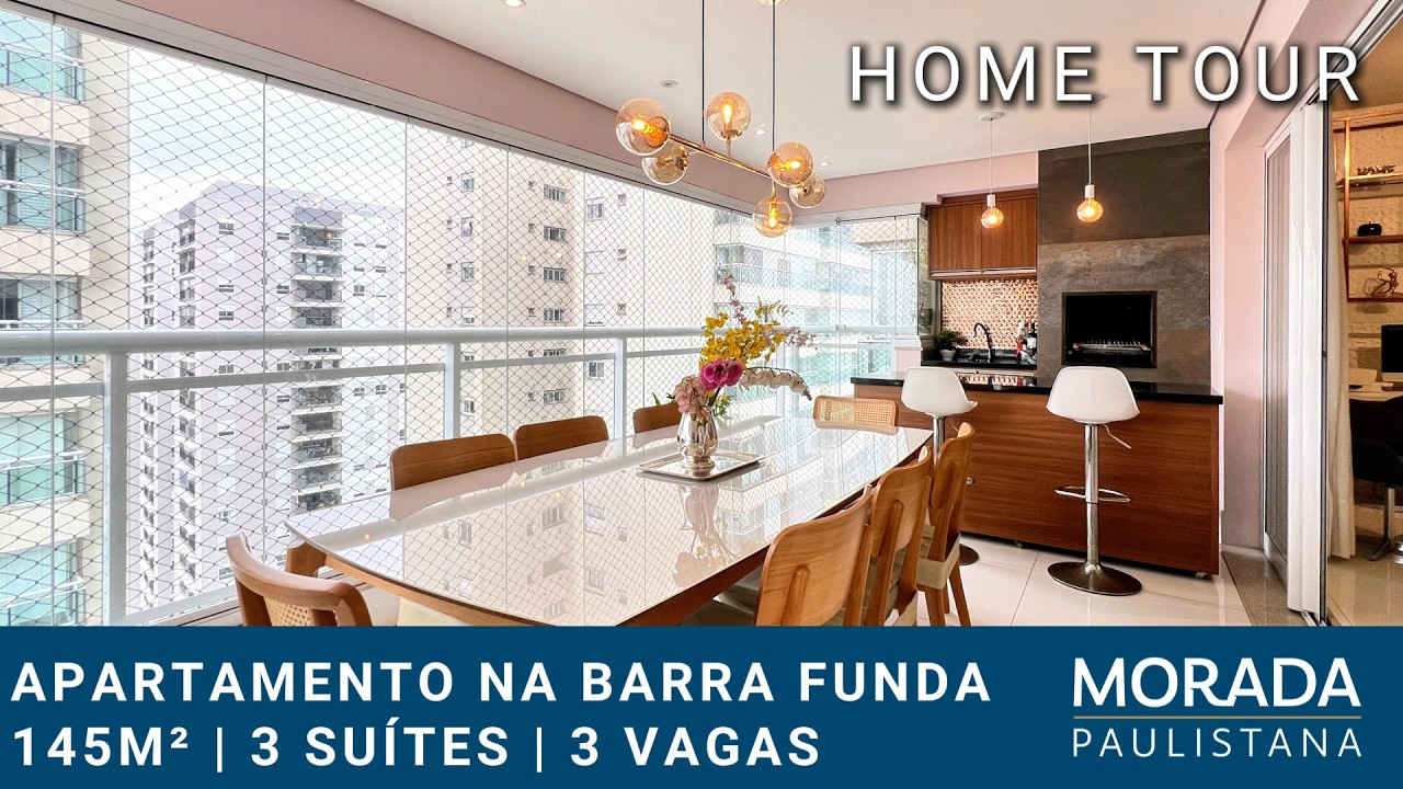 Apartamento na Barra Funda com 145m², 3 suítes, 3 vagas e depósito - São Paulo - SP -MRP241