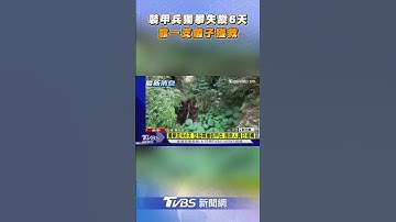 找到了！裝甲兵八唐縱走失蹤6天　靠一支哨子獲救｜TVBS新聞 #shorts