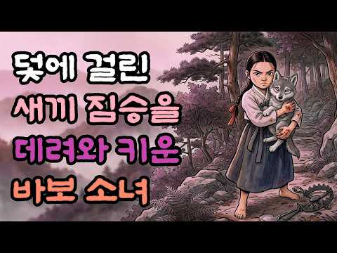 "이 아이만은 살려야 합니다" 덫에 걸린 새끼 짐승을 구한 바보 처녀… 훗날 찾아온 뜻밖의 은인｜야담｜민담｜전설｜옛날이야기｜수면동화｜설화