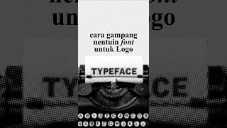 ngk perlu lagi abisin waktu nyari font #logo #desainlogo #desaingrafis