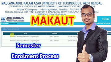 MAKAUT enrolment process step by step 🔥papaer selection