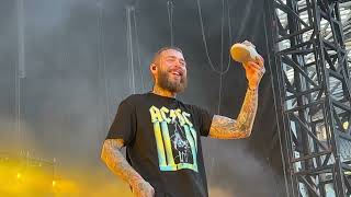 Post Malone Doing A Shoey In Australia 4K