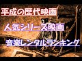 【衝撃】平成の歴代映画、人気シリーズ、音楽のレンタルランキング！