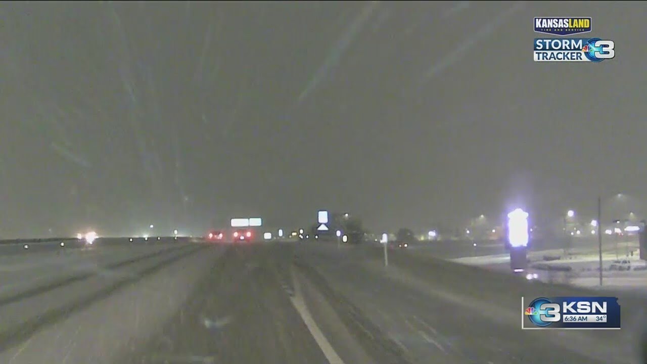 Slower, slick travel Friday due to snowy system - YouTube