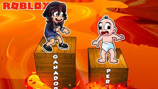 ¡RESPONDE O MUERE! NIVEL LAVA! 😱😭 MOMENTOS DIVERTIDOS BEBE NOOB vs BEBE NOOBSI en Roblox