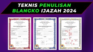 TATA CARA PERMOHONAN & PENULISAN BLANGKO IJAZAH 2024