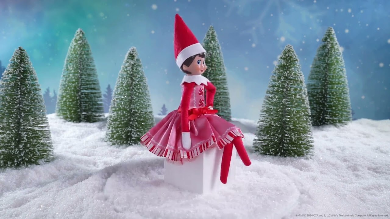 Claus Couture Collection Pink Peppermint Party Dress - Elf on the Shelf  Ireland