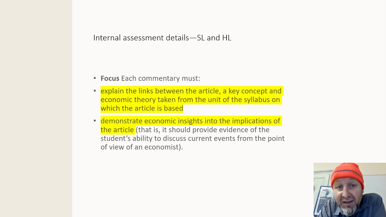 IBDP Economics IA first assessment 2022 powerpoint video - YouTube