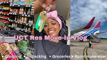 Res Move-In Vlog UCT (University of Cape Town), room makeover, unpacking, Groceries etc. | Liesbeeck