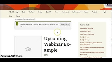GoToWP Woo Commerce Extension - Wordpress Plugin for GoToWebinar