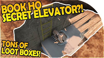 BOOK HQ TOWER SECRET ELEVATOR - TONS of LOOT BOXES - 7 Days to Die Alpha 16 Gameplay Part 34