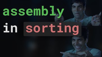 (selection) sorting in assembly — sort an array in NASM assembly tutorial