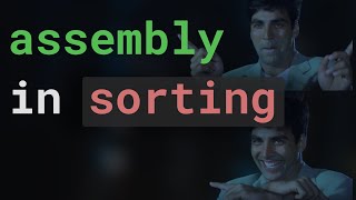 (selection) sorting in assembly — sort an array in NASM assembly tutorial
