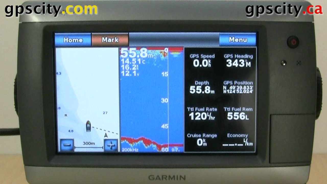 Available Combination Views in the Garmin GPSMap 720S GPSCity - YouTube