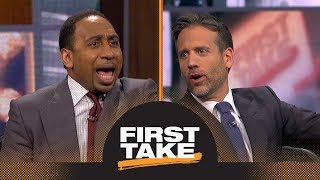 Stephen A. and Max get heated debating LeBron James possibly joining 76ers | First Take | ESPN