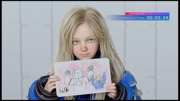 Pragmata Sketchbook Demo Speedrun (Casual) - 3:34 (world record)