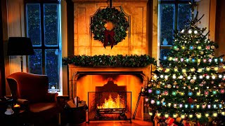 Christmas Ambience - Instrumental Christmas Music With Crackling Fireplace - Christmas Music 2022