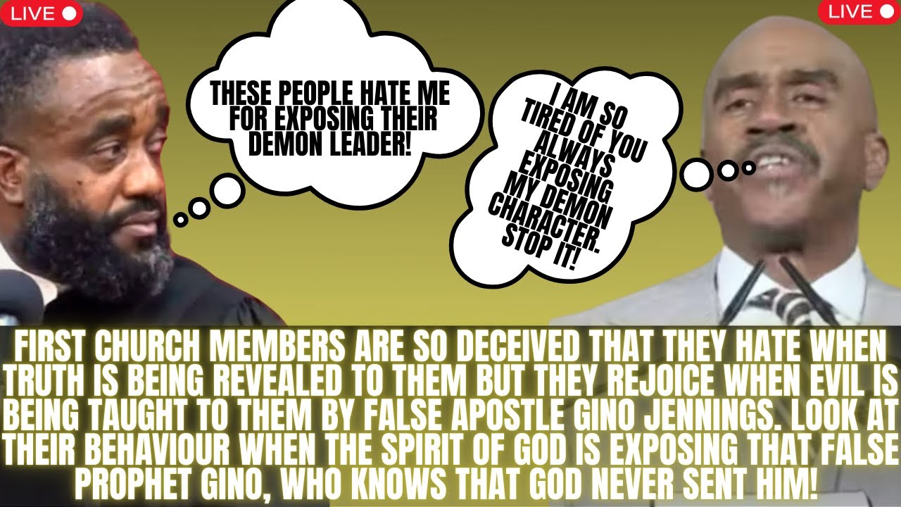 WOW! THE PEOPLE SIT DOWN FOR GOD BUT WHEN GINO JENNINGS IS CALLED UP, THEY HAVE TO STAND UP FOR HIM.