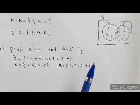 Set Theory-7 / Relative Complement