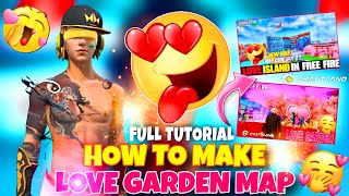 😱 How To Make Love 💕 Garden Map 😍 In Free Fire Craftland | VIP GAMERS #freefire #craftland #love screenshot 5