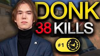 Donk SHOWS WHY HE IS #1 FACEIT | 38 KILLS CARRY | 13-3