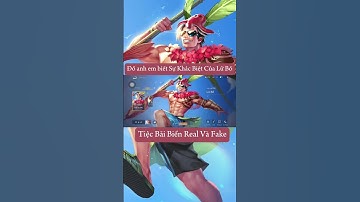 Sự Khác Biệt Của Lữ Bố Tiệc Bãi Biển Fake Và Real #lienquanfunny #lienquan #shrots