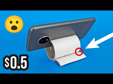 (MENOS DE $1 DÓLAR) Soporte para CELULAR Económico y MUY FÁCIL de Hacer 🤯📲