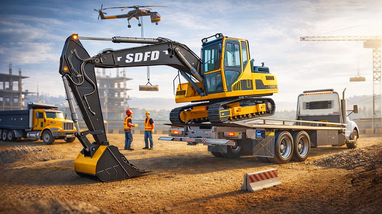 Building Railway Track in City Excavator Simulator Pro - Android Gameplay