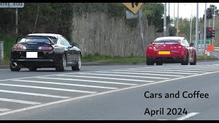 Cars leaving Cars and Coffee April 2024