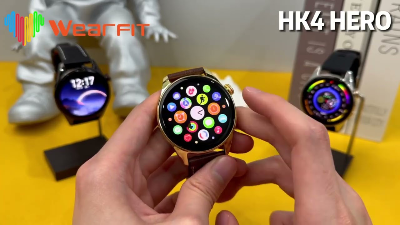 HK4 HERO 2023 LTPO AMOLED Screen NFC Smartwatch Ip68 With Smooth Touch,  530mAH Battery Ideal For Fitness And Sports Unisex Design PK HW66 From  Katherine0, $60.31
