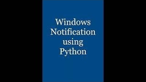 Python Short: Create Windows Notifications | #PythonShorts #ProgrammingTips