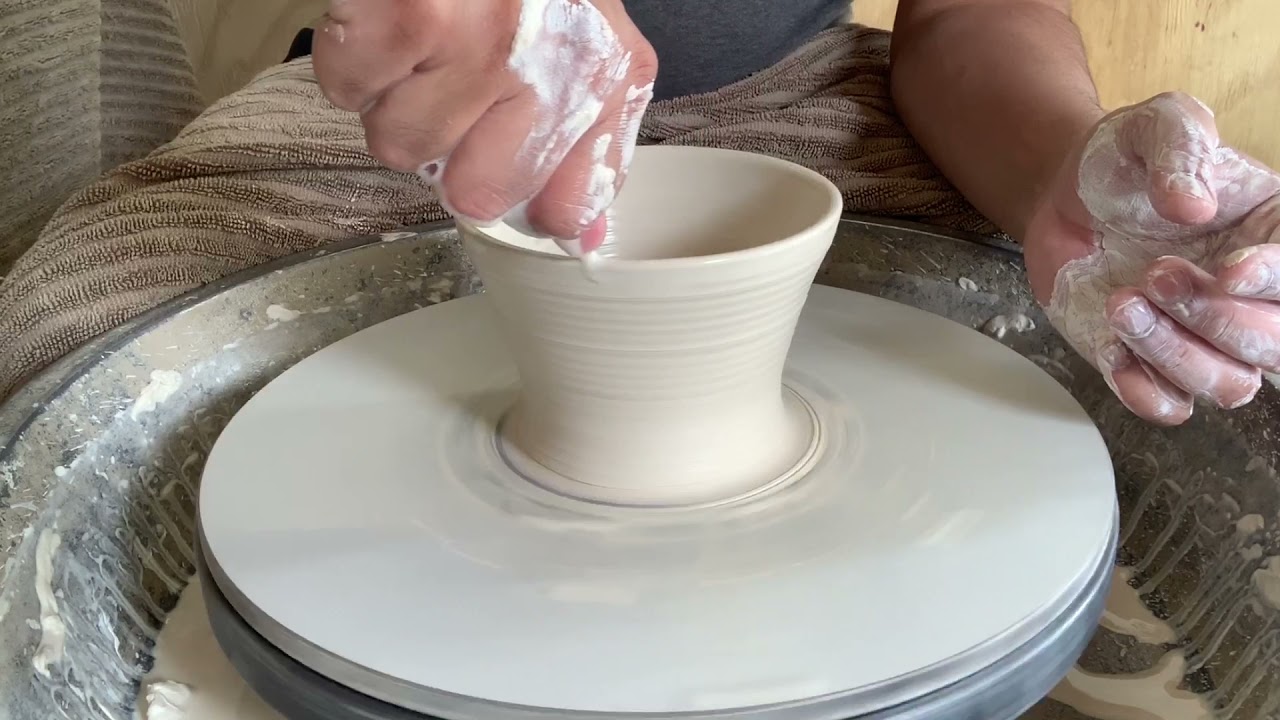 5 Minutes of Clay Pottery Satisfying Wheel Throwing Bowl 43 YouTube