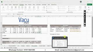 New Perspectives Excel 365 | Modules 5-8: SAM Capstone Project A VacuPRO