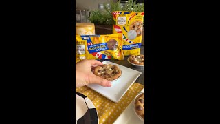 regular cookies weren't enough, so i turned them into mini soccer cookie pies 🍪⚽️💛