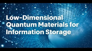 Low-Dimensional Quantum Materials for Information Storage