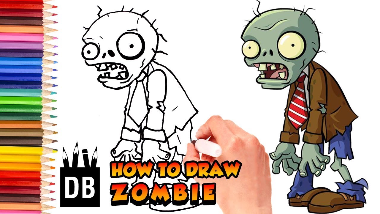 easy zombie drawings for kids