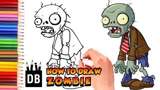 How To Draw A Zombie, Plants Vs Zombies, Zombie, Step by Step, Drawing  Guide, by Dawn - DragoArt