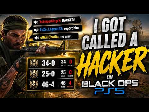I Got Called a Hacker on Black Ops PS5... (34-0, 25-0, 46-4)
