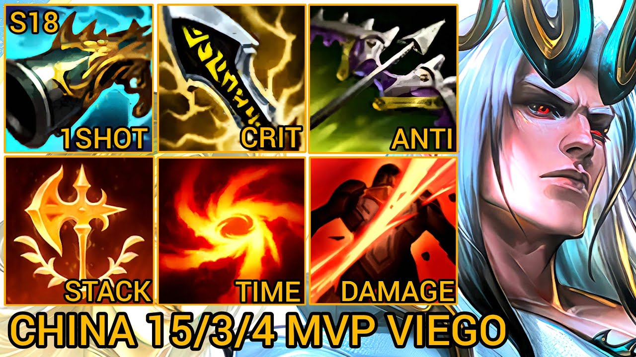Sovereign Viego MVP 15/3/4 — Китайский сервер Wild Rift Сезон 18 Новая сборка Лучший уровень от T...