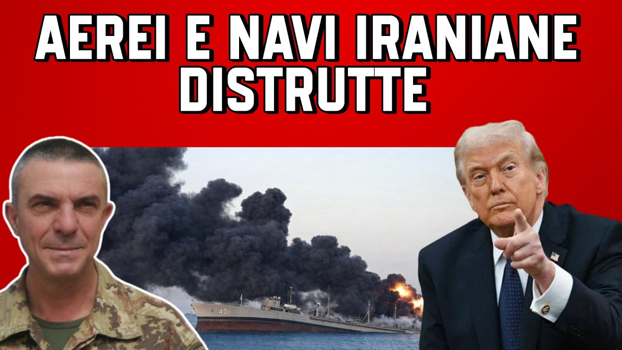 FLOTTA NAVALE e BASI AEREE dell’IRAN TUTTE DISTRUTTE, ANALISI con GEN. CHIAPPERINI