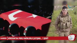 Gi̇resunda Pkkli Hai̇nlerle Çatişma... 1 Şehi̇t